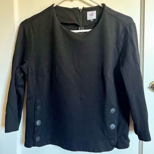 Cabi 3/4 Sleeve Military Influenced Top